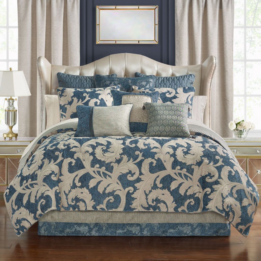 Aquamarine Comforter Luxury Bedding Blanket thick soft wadding KING JUMBO Gift 